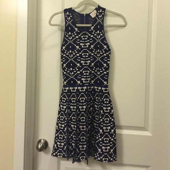 Parker knit XS geo patterned dress