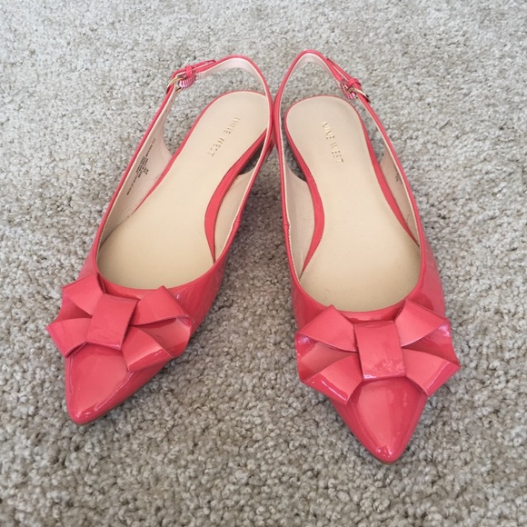 NWT Pink Nine West Flats size 8