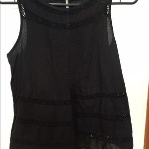 Cute black American eagle top