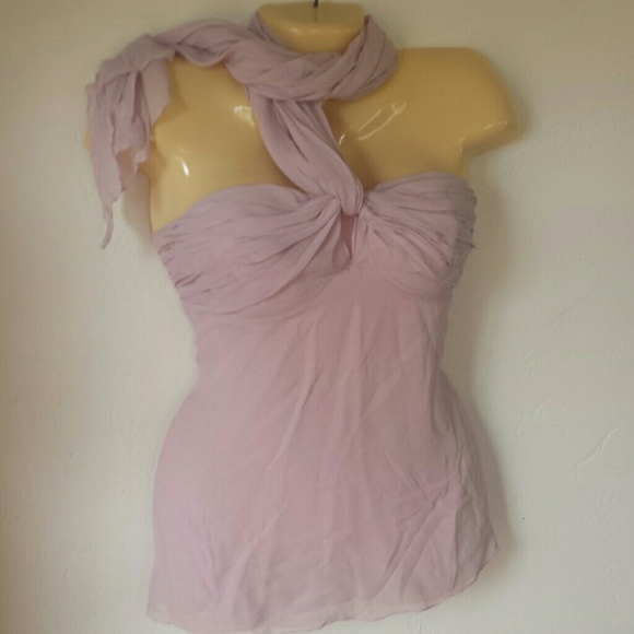 Lavander Strapless Silk Top SZ14 VS Pixie Hopkins