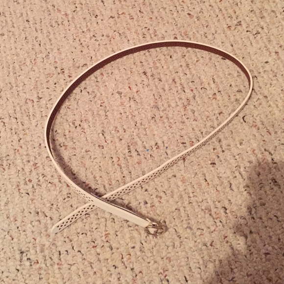 White waist belt