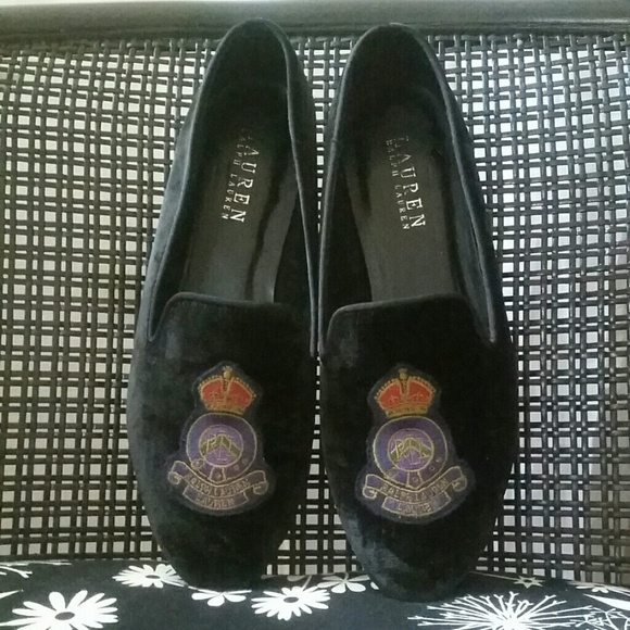 RALPH LAUREN VELVET LOAFERS