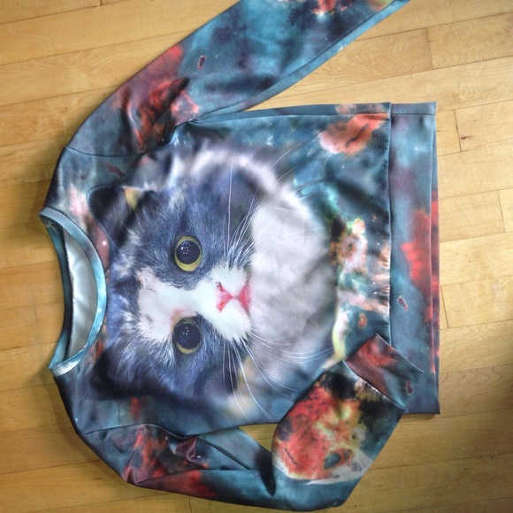 Galaxy cat sweatshirt