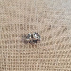 Pandora Clear Stone CZ Lights Spacer 925 Sterling