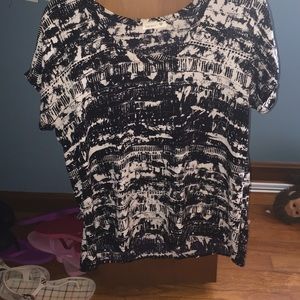 Black and white shirt from Nordstrom