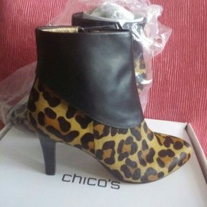 New Leopard print booties