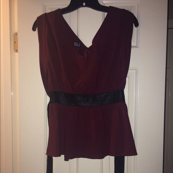 Very J Maroon Top