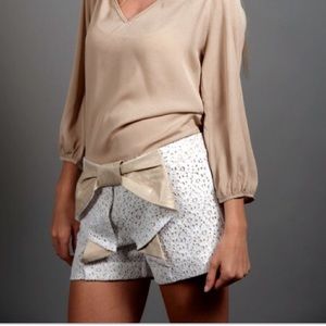 White eyelet Judith March shorts