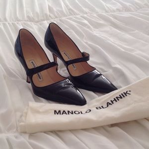 Patent Mary Jane Manolo Blahnik