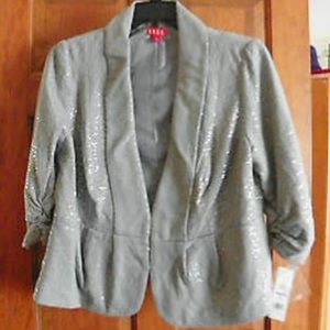 Elle opal grey sequins blazer