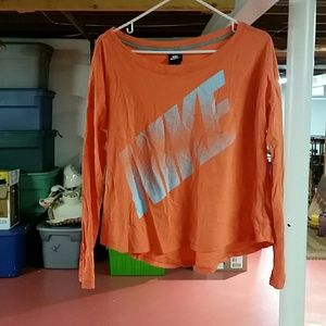 Nike off shoulder top