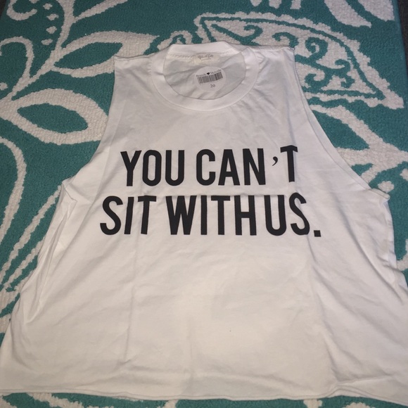 Brandy Melville Tops - You can't sit with us muscle tank