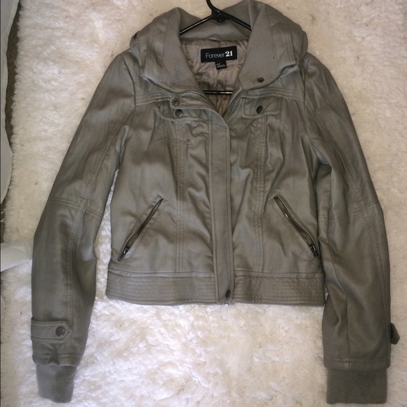 Faux leather jacket