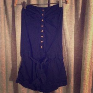 Navy blue romper