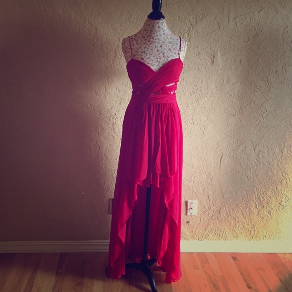 Gorgeous NEW Hailey Logan Red High Low Dress 💃