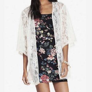Express Lace Mesh Kimono