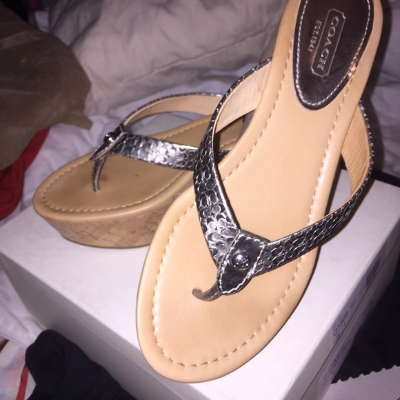 Excellent condition Silver Color Sandals