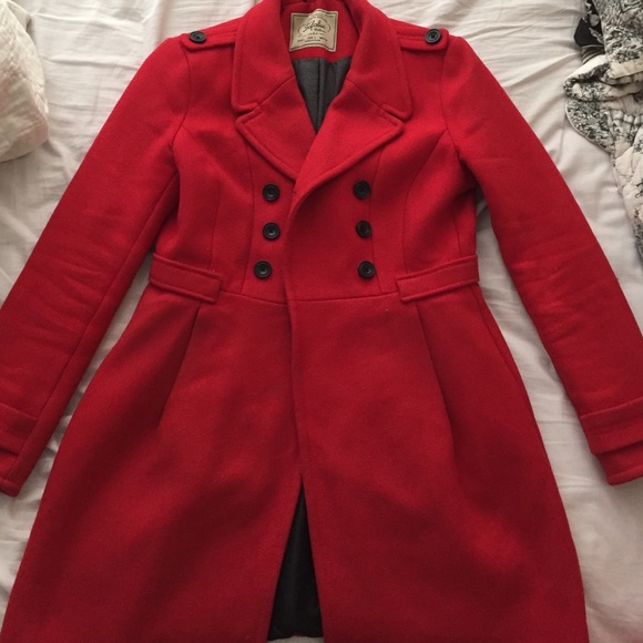 Zara Red Winter Coat