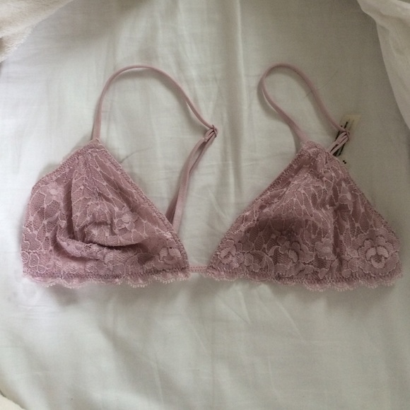 Free people Strappy light pink bra