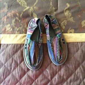 Sanuk slip ons