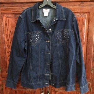 Quacker Factory denim jacket L