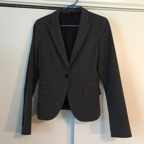 Express dark gray blazer