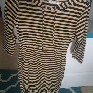 Striped bodycon dress