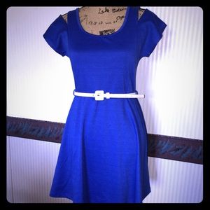 👗Royal-blue Party Dress
