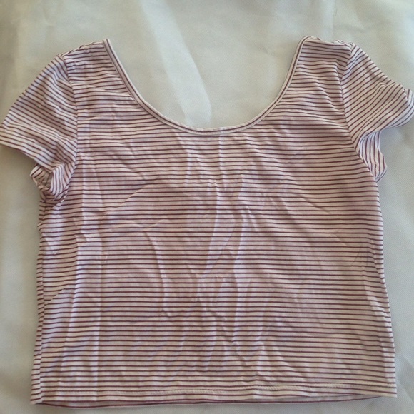 American eagle striped crop top
