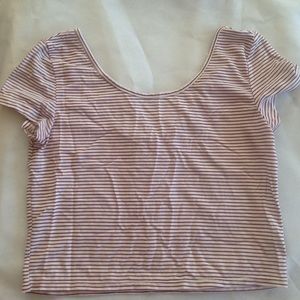 American eagle striped crop top