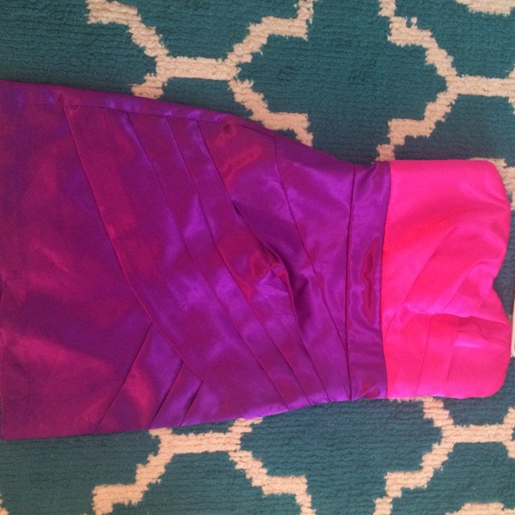 Pink and purple dress