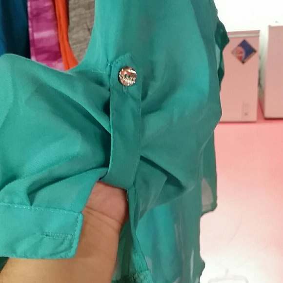 Adorable see through blouse! Worn once - Picture 4 of 4