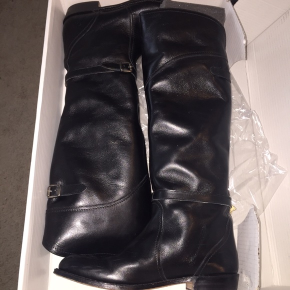 New Black Frye buckle boots - Picture 1 of 4