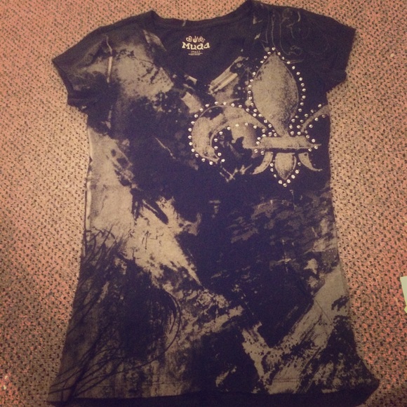 Black studded shirt. Size small. Mudd