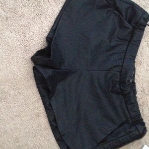 Leather shorts