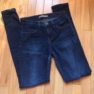 J brand dark blue super skinny jeans