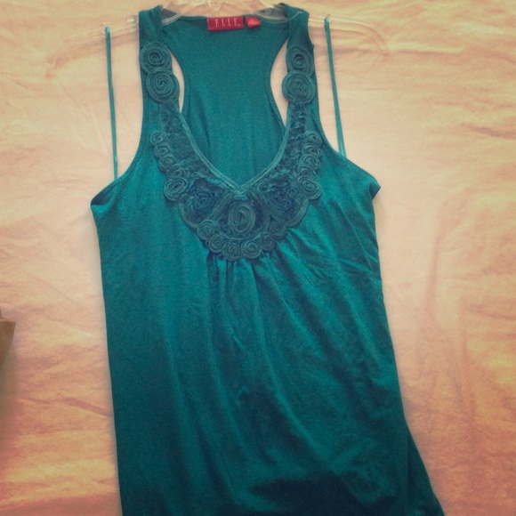 Teal shirt