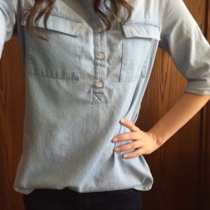 Old Navy Chambray Tunic Shirt