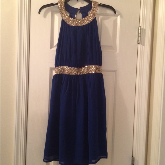 Dainty Hooligan emerald blue dress