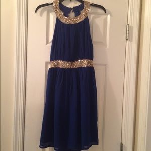 Dainty Hooligan emerald blue dress