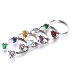 .925 Sterling Silver Set of 5 Multicolor rings!