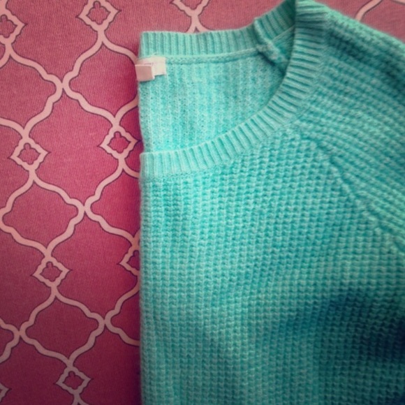 J. Crew Aqua Knit Sweater