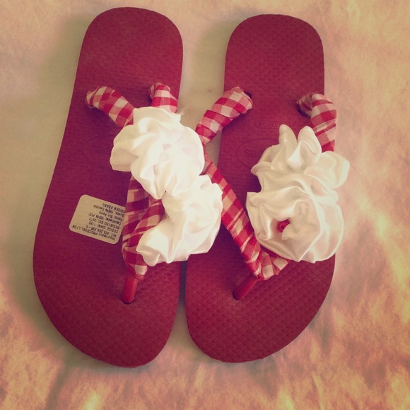 Hand decorated Havianas