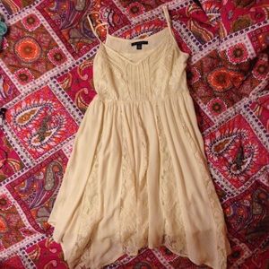 Lace cream dress