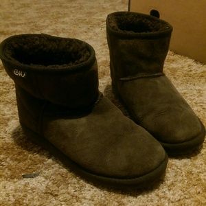 Chocolate Brown Emu Short Boots