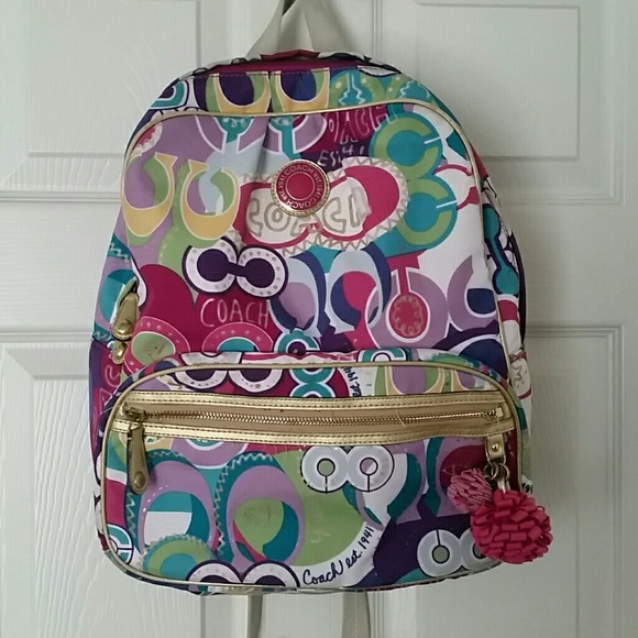 Authentic Coach Poppy Backpack