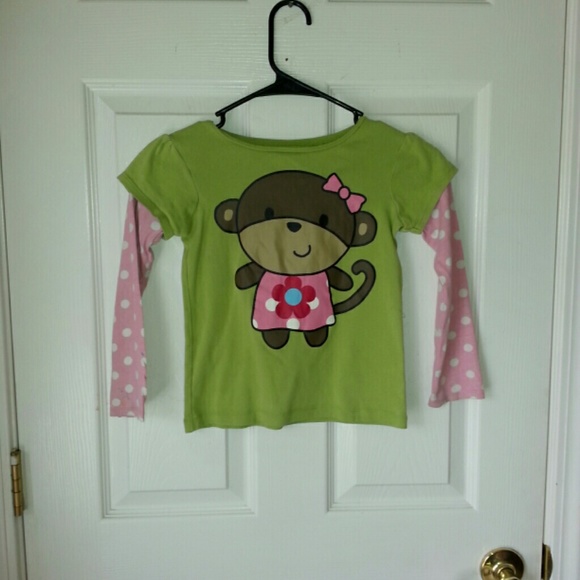 Girls size 6 monkey shirt