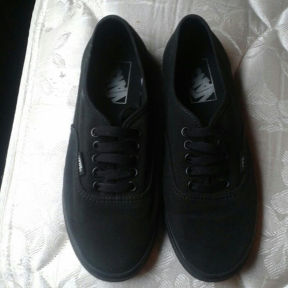 Vans black on black vans