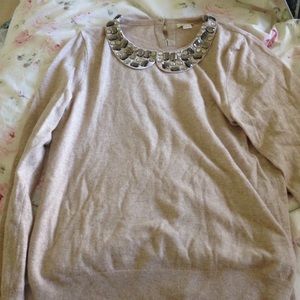 J.Crew jeweled sweater