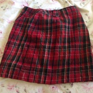 HOLIDAY Vintage plaid skirt